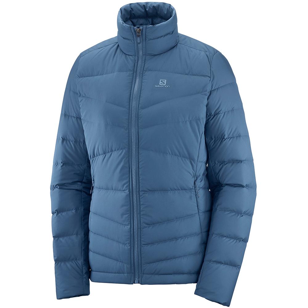 SALOMON TRANSITION DOWN JKT W Philippines - Women's Jackets - Dark Denim | 513874-MPF